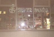 Объемные световые буквы «Silver Panda» — вид при свете