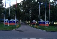Панели для "Московского президентского кадетского училища имени М.А. Шолохова войск Национальной гвардии Российской Федерации" — вид издалека