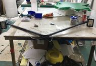 Несветовые стелы для Досугового центра в Подмосковье — в процессе изготовления