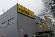 Вывеска для компании Ponsse - вид сбоку